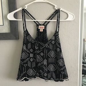 Black crop top